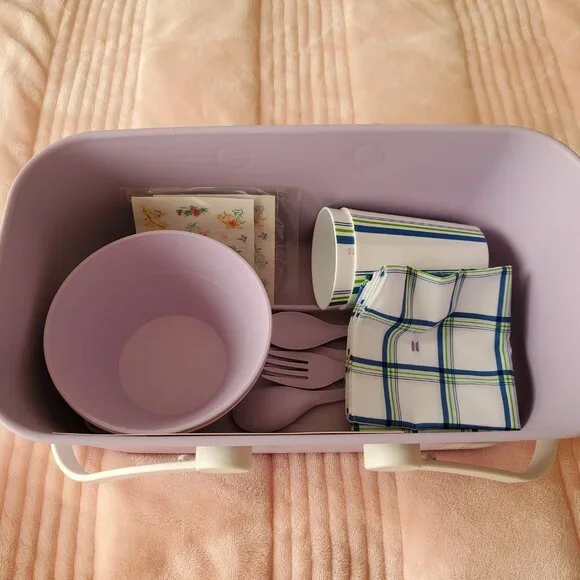 BTS Official ARMY MEMBERSHIP PACK MERCH BOX 2 “Picnic Basket Set” - Picture 2 of 2